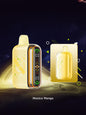 Geek Bar Pulse 2 vape device, bright yellow body with rainbow side stripe and LED screen