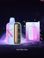 Geek Bar Pulse 2 vape device, light blue body with pink top and rainbow side stripe