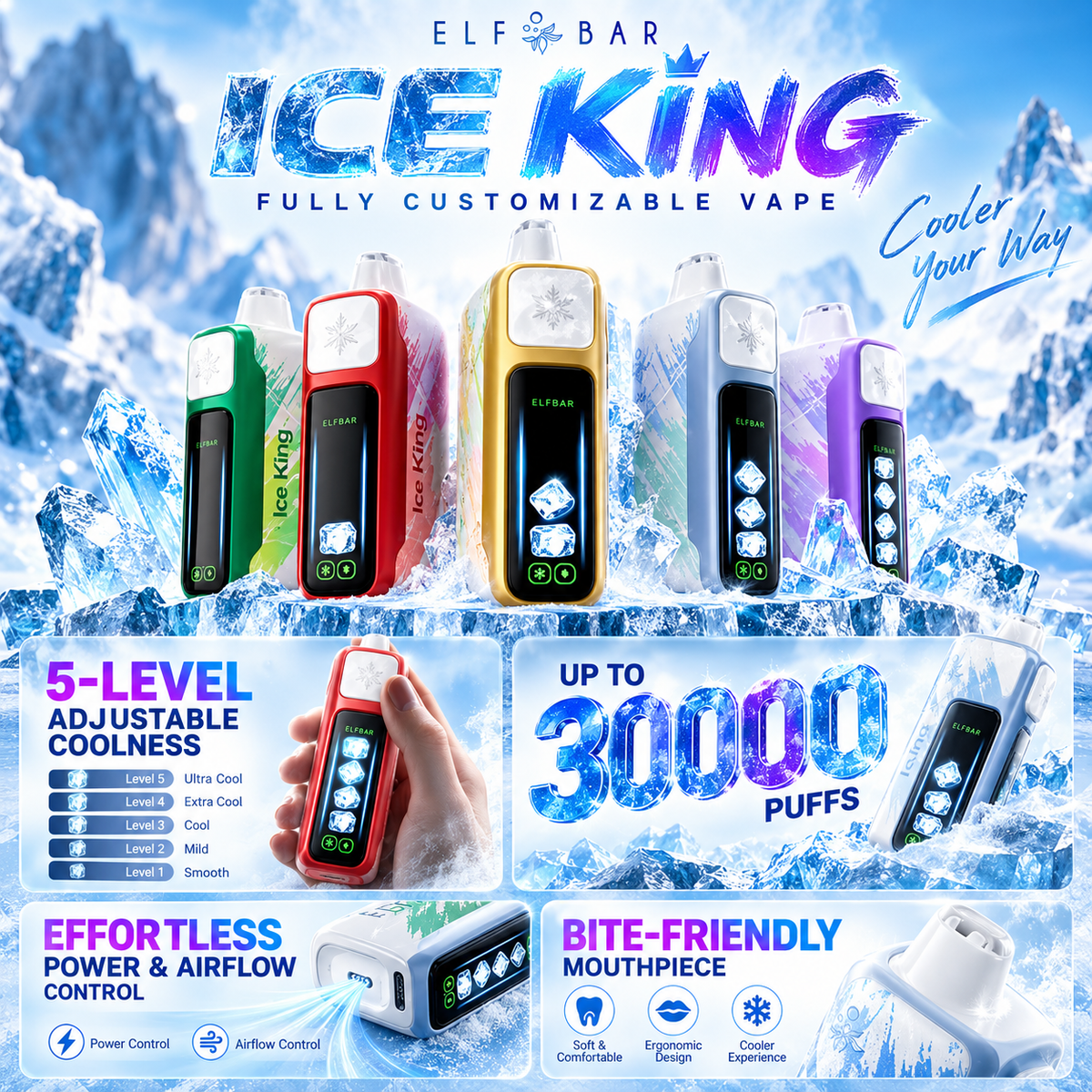 Elf Bar Ice King 30000 Puffs