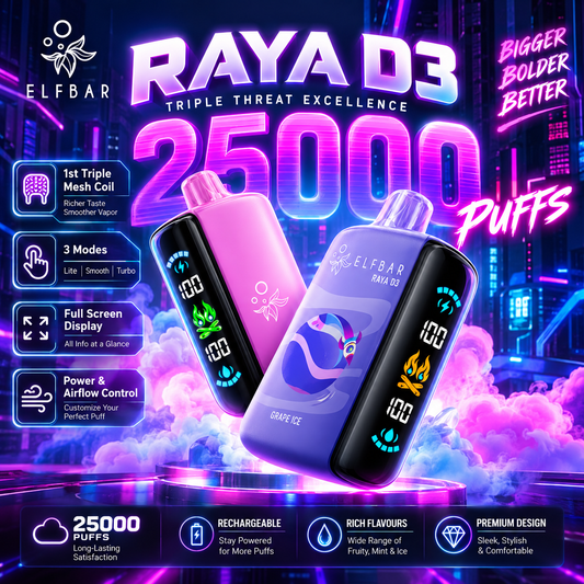 ELF BAR RAYA D3 25000 Puffs