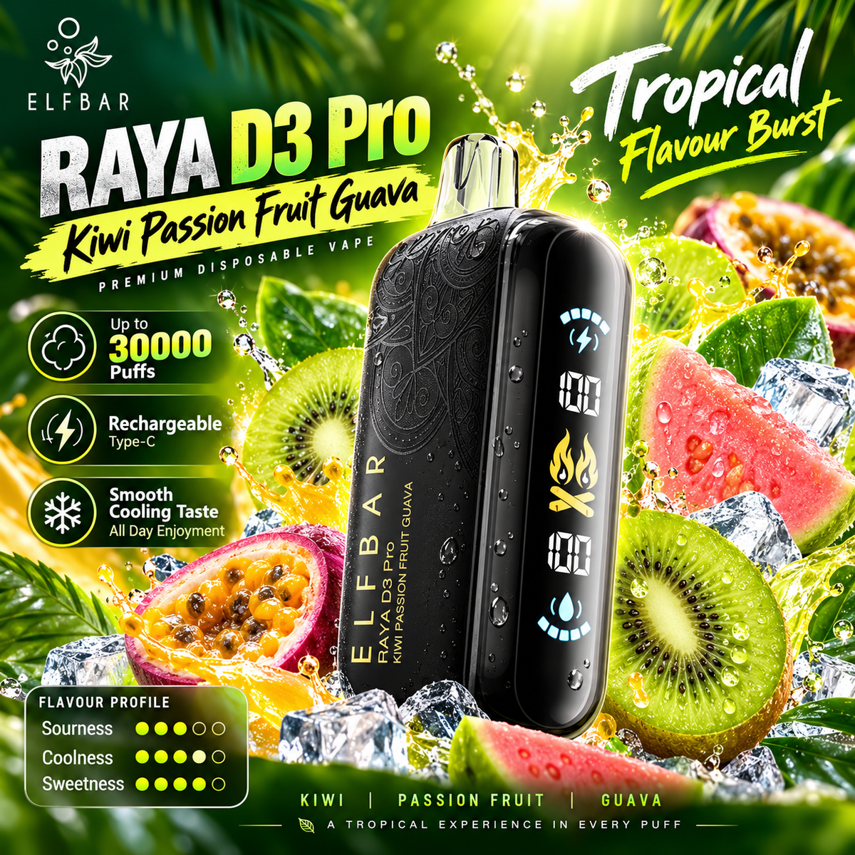 ELF BAR RAYA D3 PRO 30000 Puffs